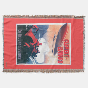 Adjudant Vincenot WWI Airship Promotion Poster Deken