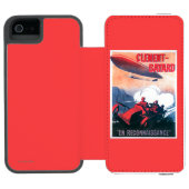 Adjudant Vincenot WWI Airship Promotion Poster Incipio iPhone Portemonnee Hoesje (Agenda Open)