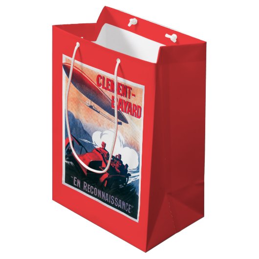 Adjudant Vincenot WWI Airship Promotion Poster Medium Cadeauzakje (Voorkant Gekanteld)