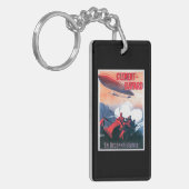 Adjudant Vincenot WWI Airship Promotion Poster Sleutelhanger (Voorkant Links)