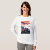 Adjudant Vincenot WWI Airship Promotion Poster T-shirt (Voorkant volledig)