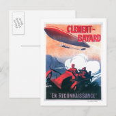 Adjudant Vincenot WWI Airship Promotional Poster Briefkaart (Voorkant / Achterkant)