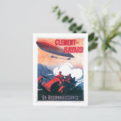 Adjudant Vincenot WWI Airship Promotional Poster Briefkaart (Staand voorkant)