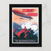Adjudant Vincenot WWI Airship Promotional Poster Briefkaart (Voorkant)