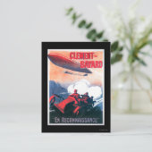 Adjudant Vincenot WWI Airship Promotional Poster Briefkaart (Staand voorkant)