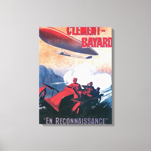 Adjudant Vincenot WWI Airship Promotional Poster Canvas Afdruk (Voorkant)