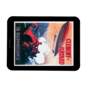 Adjudant Vincenot WWI Airship Promotional Poster Magneet (Horizontaal)