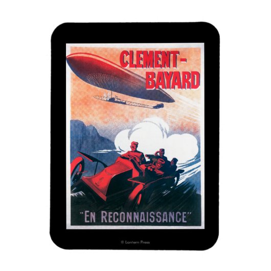 Adjudant Vincenot WWI Airship Promotional Poster Magneet (Verticaal)