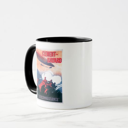 Adjudant Vincenot WWI Airship Promotional Poster Mok (Voorkant links)