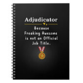 Adjudicator Notitieboek (Voorkant)