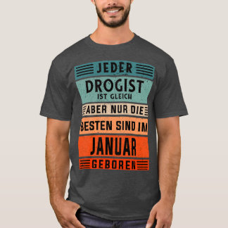 Adjunct-apotheker Januari geboren drugist 1 T-shirt