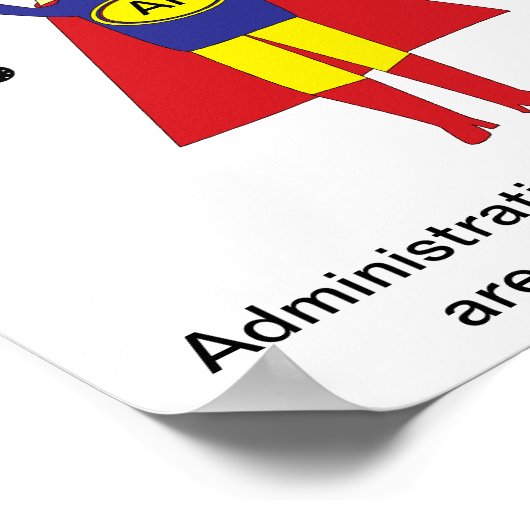 Adjunct-assistent Blonde Hero Personaliseren Poster (Hoek)