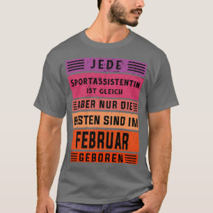 Adjunct-coach verjaardagscampagne Februari geboren T-shirt