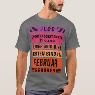 Adjunct-coach verjaardagscampagne Februari geboren T-shirt