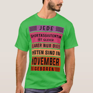 Adjunct-coach verjaardagscampagne november geboren t-shirt