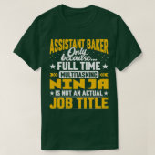 Adjunct-directeur banentitel Funny Assistant Chef T-shirt (Design voorkant)