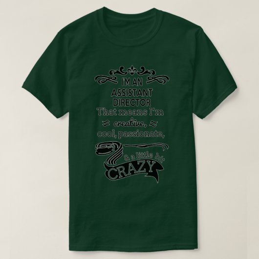 Adjunct-directeur Cadeau 10 T-shirt (Design voorkant)