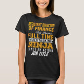 Adjunct-directeur Financiën T-shirt (Voorkant)