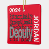 Adjunct-directeur-generaal CUSTOM Keramisch Ornament (Links)