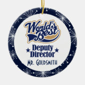 Adjunct-directeur Gepersonaliseerde Gift Ornament (Voorkant)