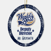 Adjunct-directeur Gepersonaliseerde Gift Ornament (Links)