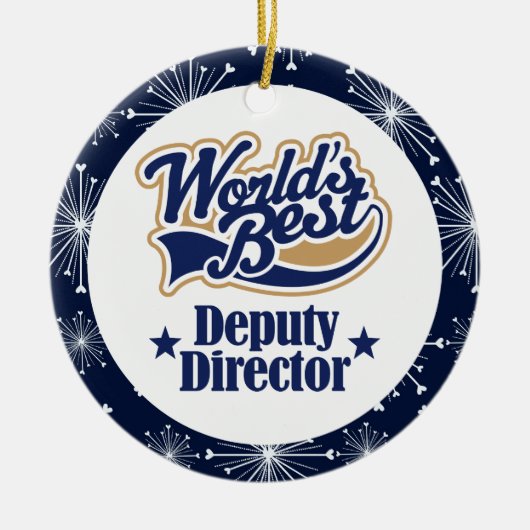 Adjunct-directeur Gift Ornament (Voorkant)