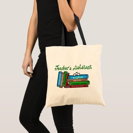 Adjunct-docent: "Stack of Books" Tote Bag (Voorkant (product))