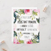 Adjunct-hoofdaanklager Dank de secretaris Kaart (Voorkant / Achterkant in situ)