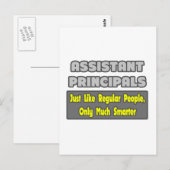 Adjunct-hoofden ... Smarter Briefkaart (Voorkant / Achterkant)