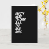 Adjunct-hoofdleraar, ook bekend als De echte baas Kaart (Gele Bloem)