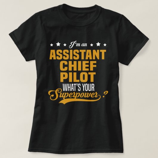 adjunct-hoofdpiloot t-shirt (Design voorkant)