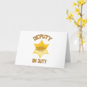 Adjunct in dienst kaart (Gele Bloem)