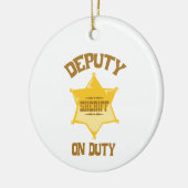 Adjunct in dienst keramisch ornament (Links)