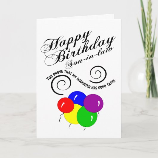 Adjunct-jarige zoon kaart (Voorkant)