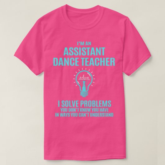 Adjunct-leraar assistent dance leraar I T-shirt (Design voorkant)