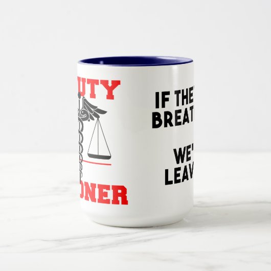 Adjunct-lijkschouwer, MDI, als ze ademhalen Mok (Midden)