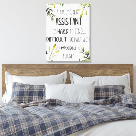 Adjunct-minister van waardering Hartelijk dank, ci Canvas Afdruk (Insitu (Slaapkamer))