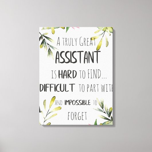 Adjunct-minister van waardering Hartelijk dank, ci Canvas Afdruk (Voorkant)
