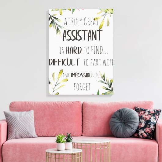 Adjunct-minister van waardering Hartelijk dank, ci Canvas Afdruk (Insitu (Woonkamer))