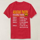Adjunct-pastor Hourly Rate Funny Church Clergy C T-shirt (Design voorkant)