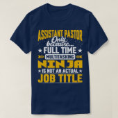 Adjunct-predikant Functie Funny Assistant Priest T-shirt (Design voorkant)
