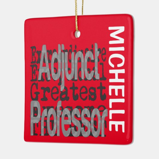 Adjunct-professor Extraordinaire CUSTOM Keramisch Ornament (Links)