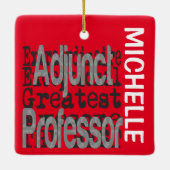 Adjunct-professor Extraordinaire CUSTOM Keramisch Ornament (Achterkant)