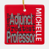 Adjunct-professor Extraordinaire CUSTOM Keramisch Ornament (Voorkant)