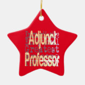 Adjunct-professor Extraordinaire Keramisch Ornament (Voorkant)