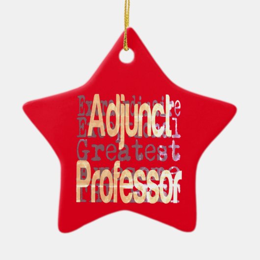 Adjunct-professor Extraordinaire Keramisch Ornament (Voorkant)