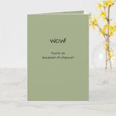 Adjunct-professor Gefeliciteerd eerste baan Kaart (Gele Bloem)