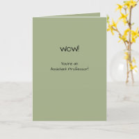 Adjunct-professor Gefeliciteerd eerste baan