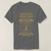 Adjunct-registrator We doen Precision-cadeauobject T-shirt (Design voorkant)