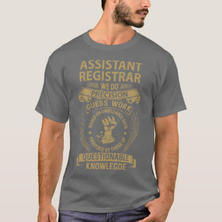 Adjunct-registrator We doen Precision-cadeauobject T-shirt